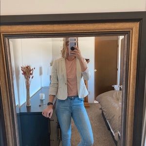 Cream blazer